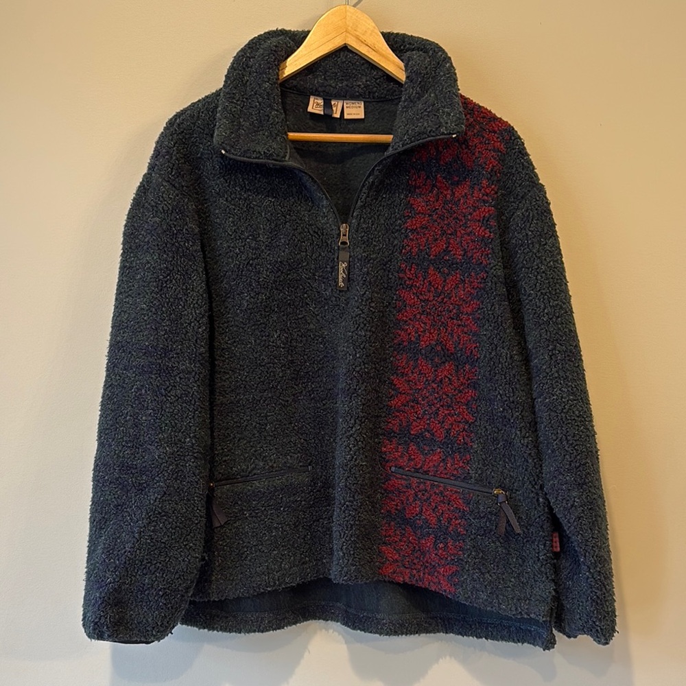 Woolrich pullover fleece with design